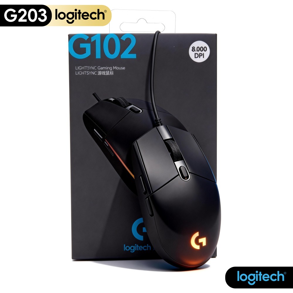Logitech Mouse G203 - 로지텍 G203 유선 게이밍 마우스 스타일리시한