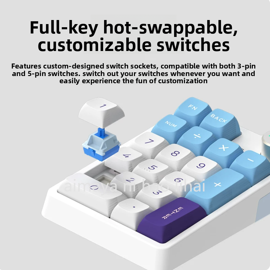 Gaming Keyboard Wireless - Kzzi K20 미니 키패드 3가지 모드
