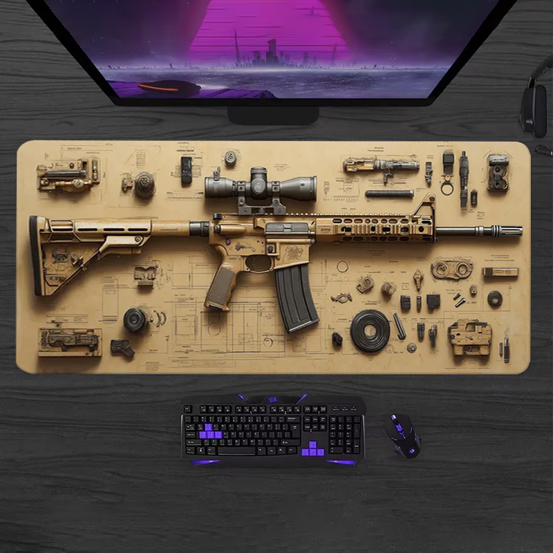 Gaming Keyboard And Mouse Pad - 부품 분리형 소프트 게이밍 마우스 패드