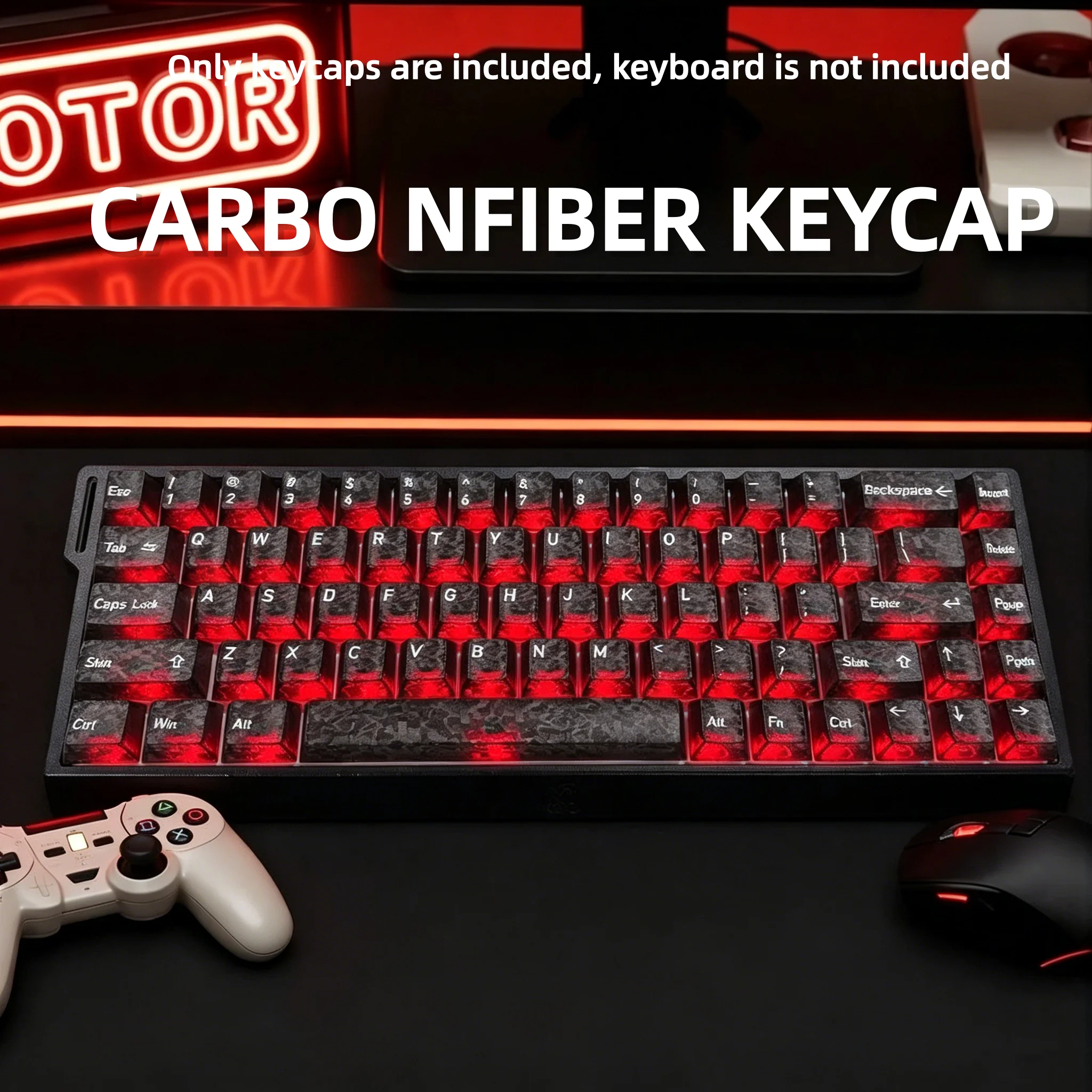 Gaming Keyboard 2026 - 2026 새로운 단조 탄소 섬유 투명