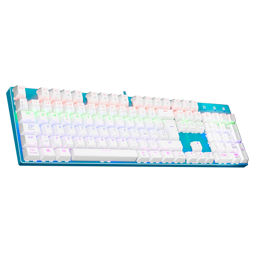 Keyboard Gaming Blue Switch - E-YOOSO Z88 레인보우 팔콘 USB 기계식