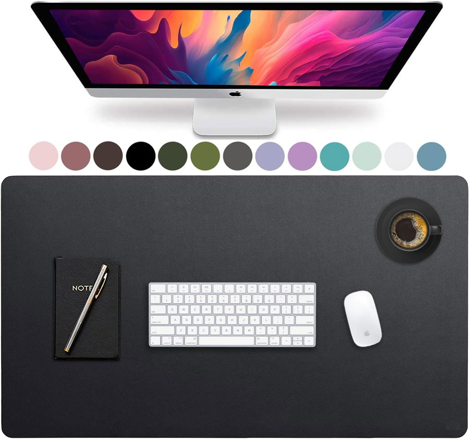 Gaming Keyboard And Mouse Pad - 대형 가죽 데스크 패드, 사무실 책상
