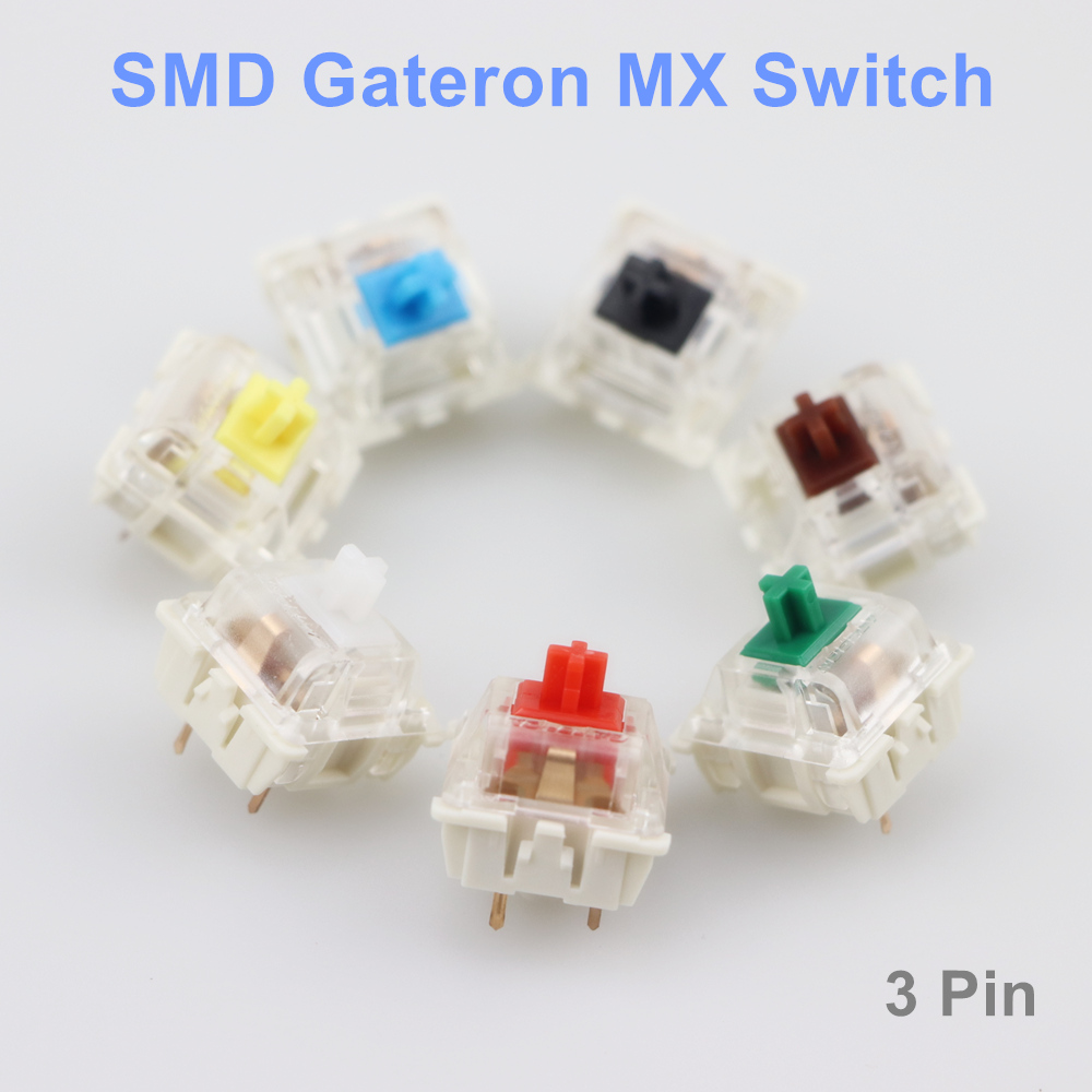 Keyboard Gaming Blue Switch - 기계식 키보드용 Gateron SMD 스위치, 블랙,
