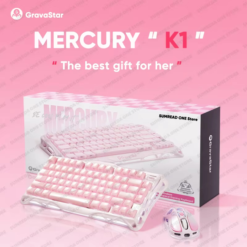 Keyboard Gaming Transparent - Grava Star Mercury K1 무선 게임용