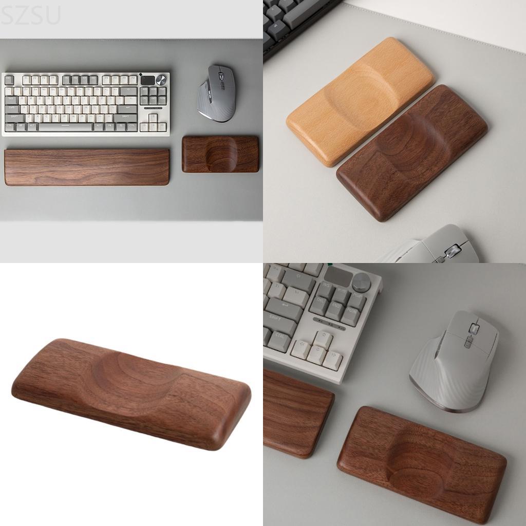 Wrist Rest Wood - 사무실과 게임의 편안함을 위한 빈티지 패턴