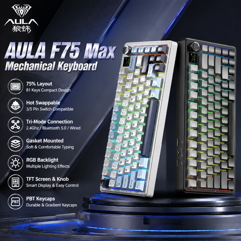 Gaming Keyboard He - AULA F75 Max 기계식 키보드 75%