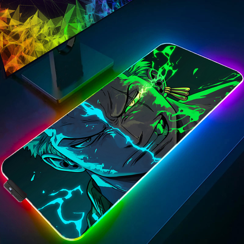 Gaming Keyboard He - 원피스 조로 마우스 패드 RGB 게임