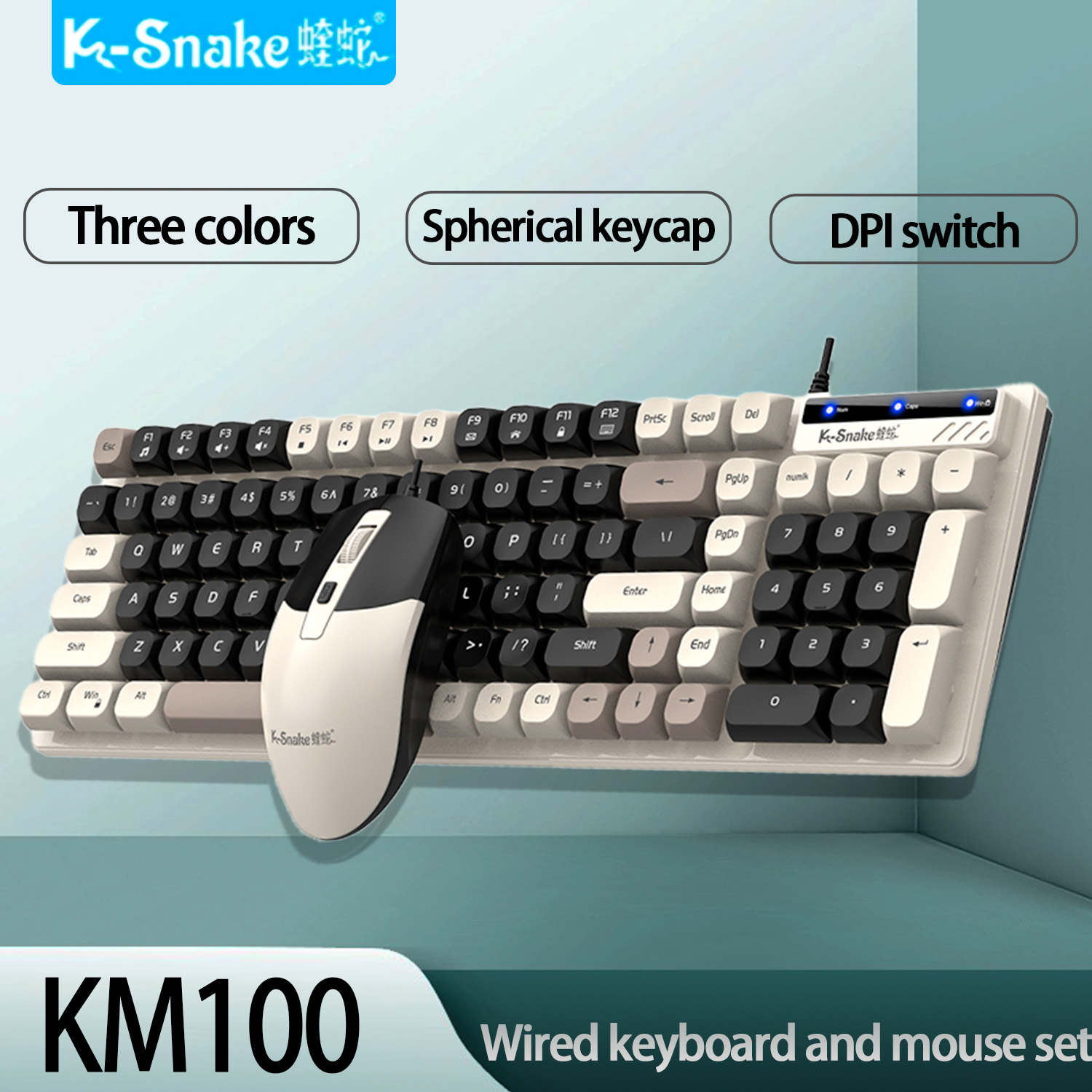 Gaming Keyboard And Mouse For Xbox - K-Snake KM100 유선 패션 키보드 마우스