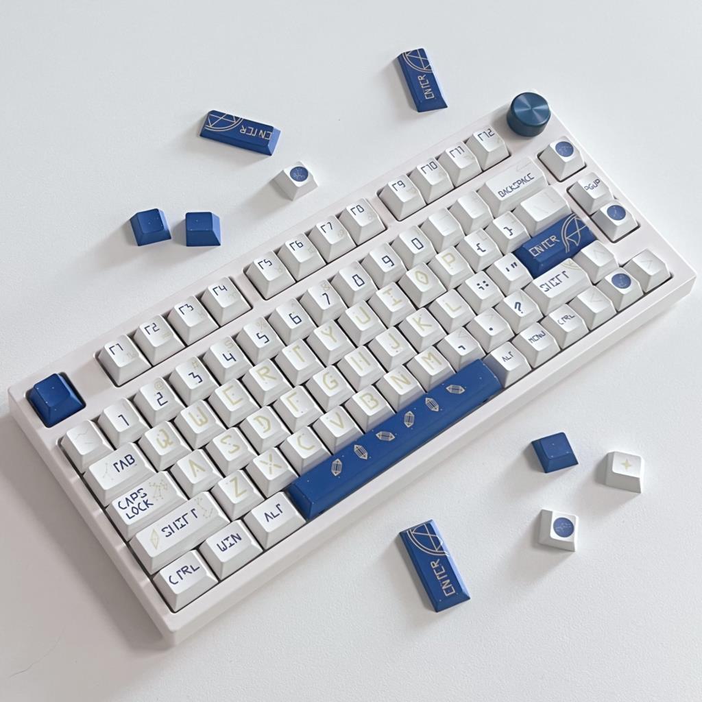 Keyboard Gaming Blue Switch - 132 키 별자리 체리 프로필 MX