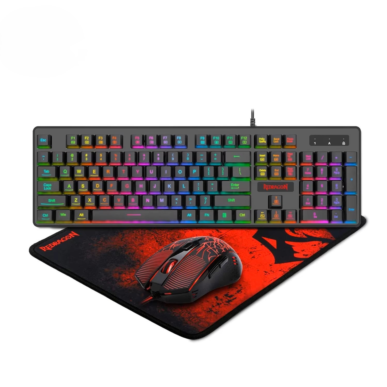 Gaming Keyboard And Mouse Combo - 레드래곤 S107 RGB 게이밍 키보드 &