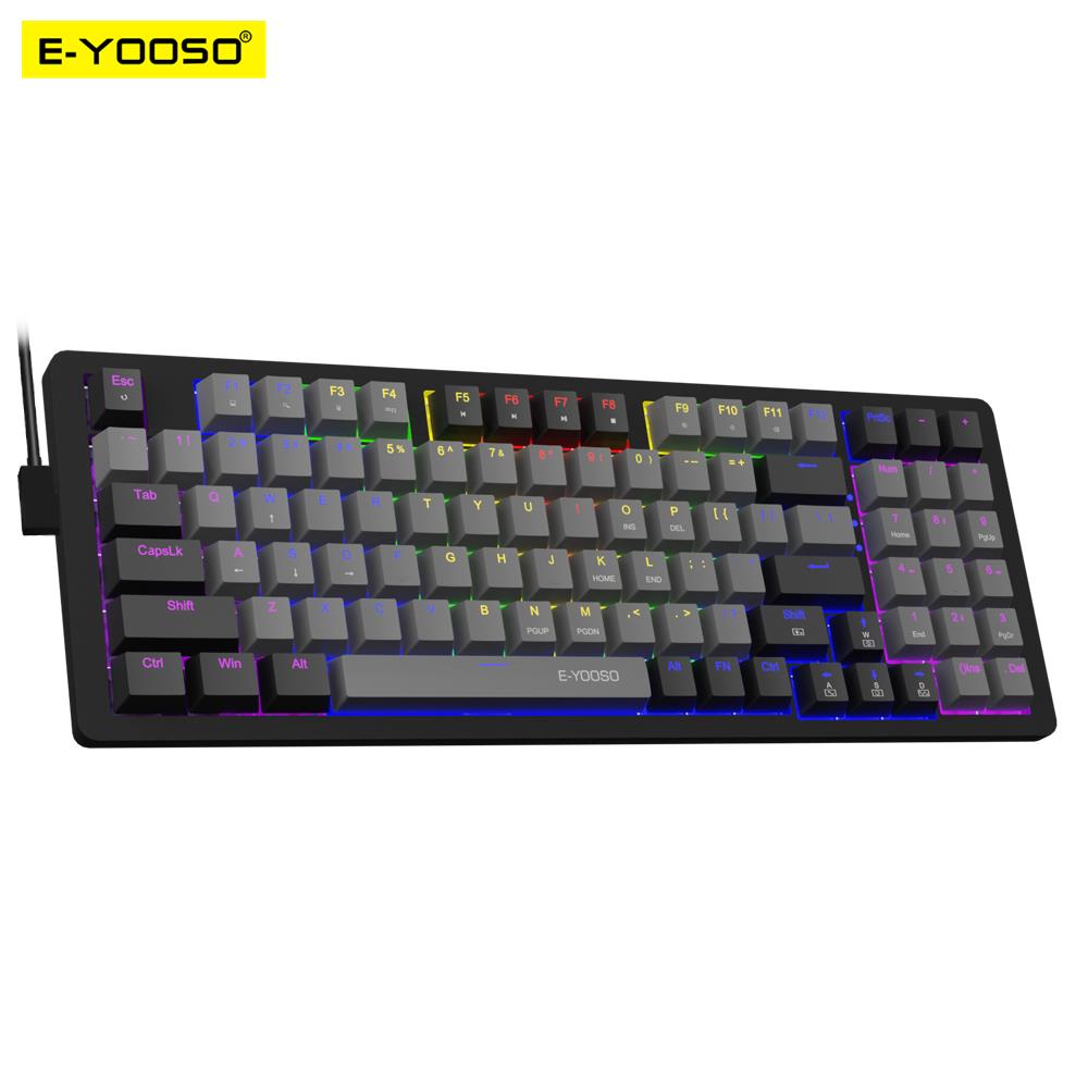 Keyboard Gaming Blue Switch - E-YOOSO Z94 USB 기계식 게임용 키보드