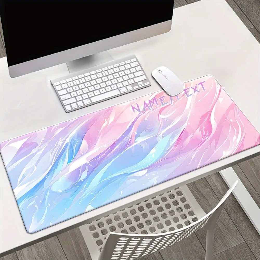 맞춤형 이름 텍스트 XXL 데스크 매트 1개, 물결 무 - Gaming Keyboard Name 리뷰 및 가격