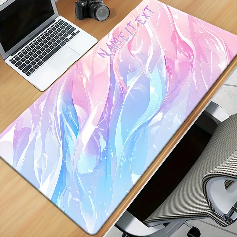 맞춤형 이름 텍스트 XXL 데스크 매트 1개, 물결 무 - Gaming Keyboard Name 리뷰 및 가격
