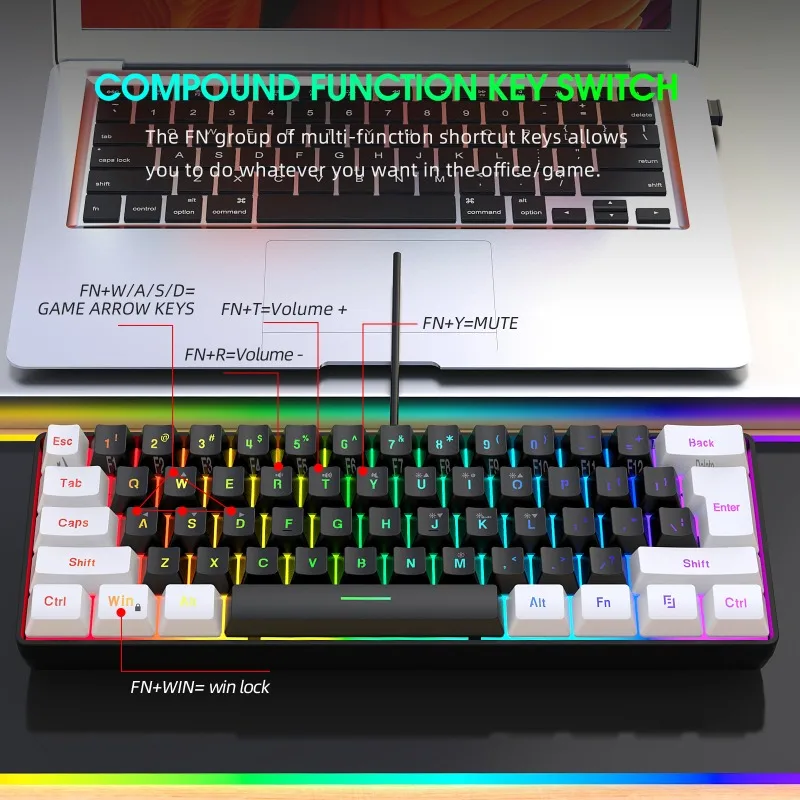 키보드 및 마우스 60% 컴퓨터 게임용 콤보 키트 PC - Gaming Keyboard And Mouse For Xbox 리뷰 및 가격