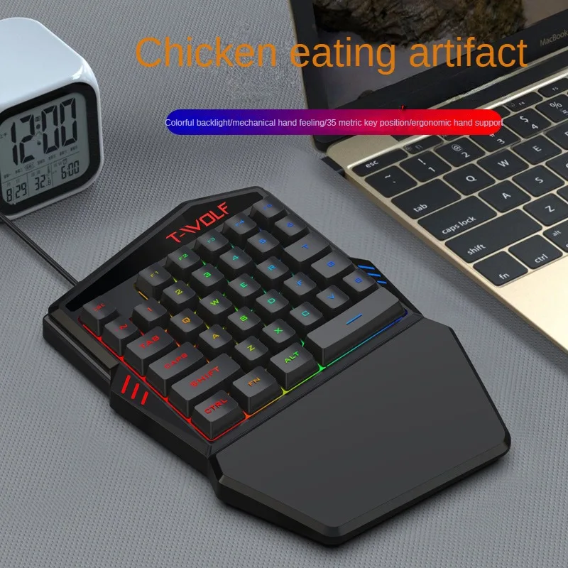 T-WOLF TF900 한 손으로 키보드 왕좌 세트 모 - Gaming Keyboard Mobile 리뷰 및 가격