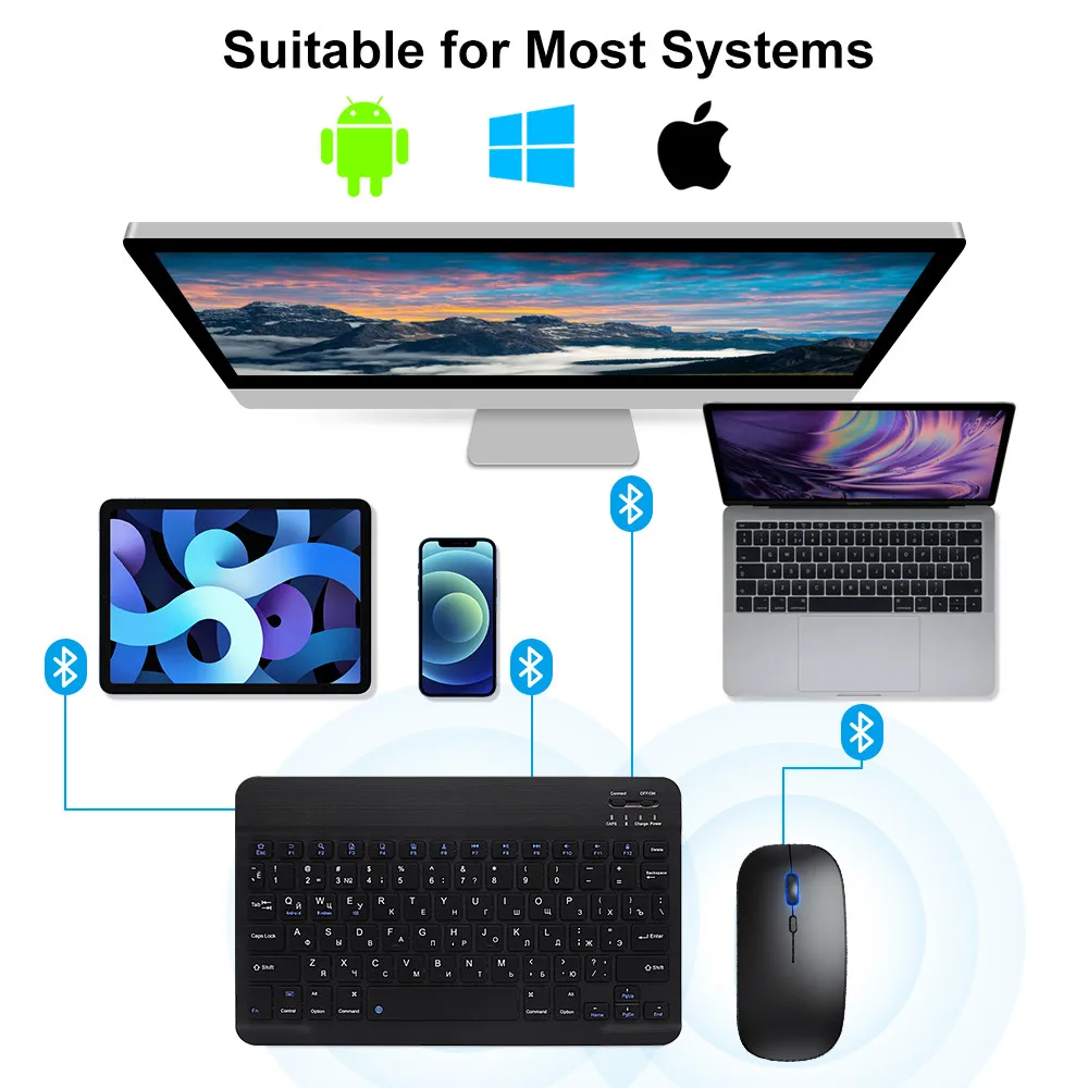 새로운 2025 블루투스 무선 키보드 마우스 IOS 안 - Gaming Keyboard Wireless 리뷰 및 가격