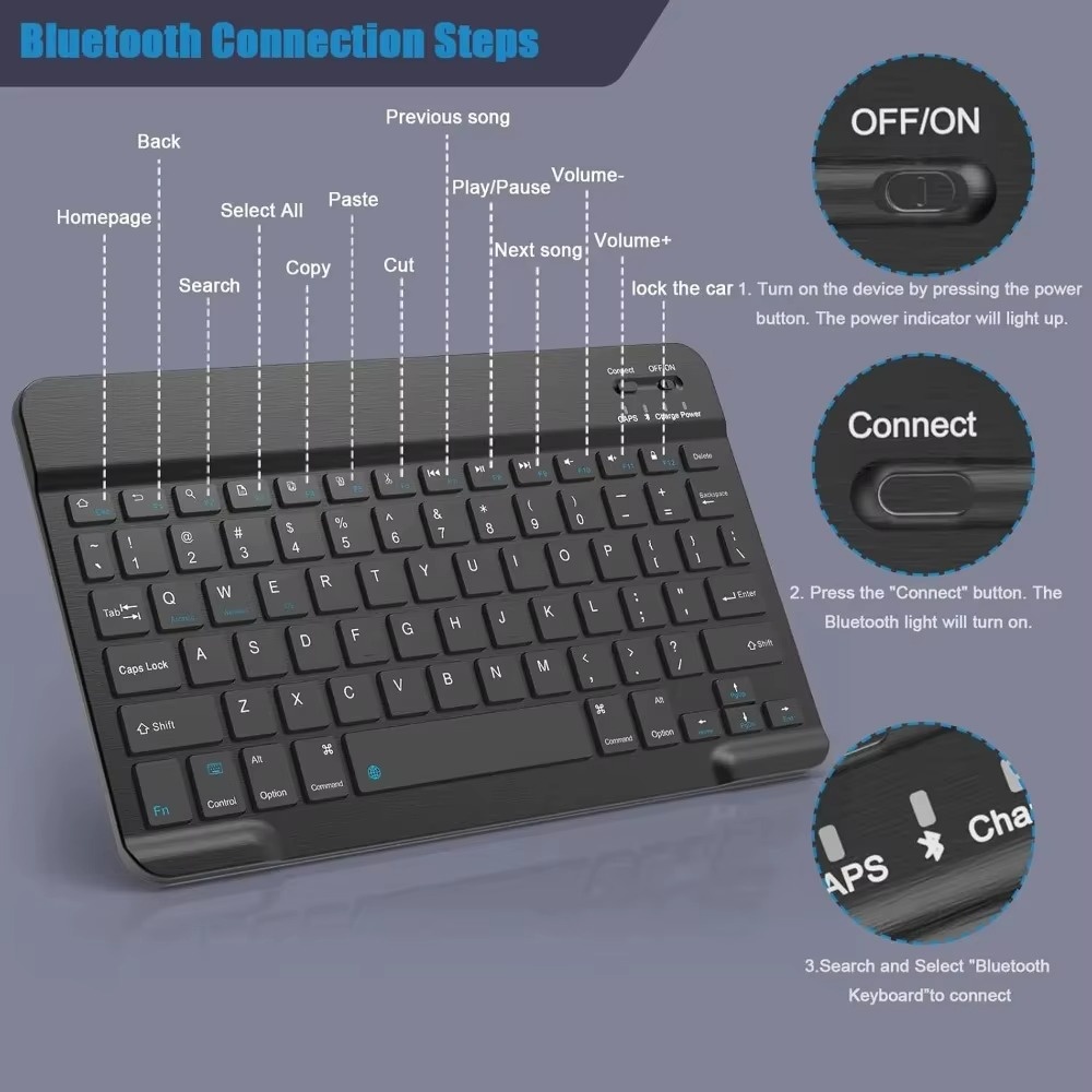 블루투스 5.0 무선 키보드 200mAh 충전식 무소음 - Gaming Keyboard Wireless 리뷰 및 가격