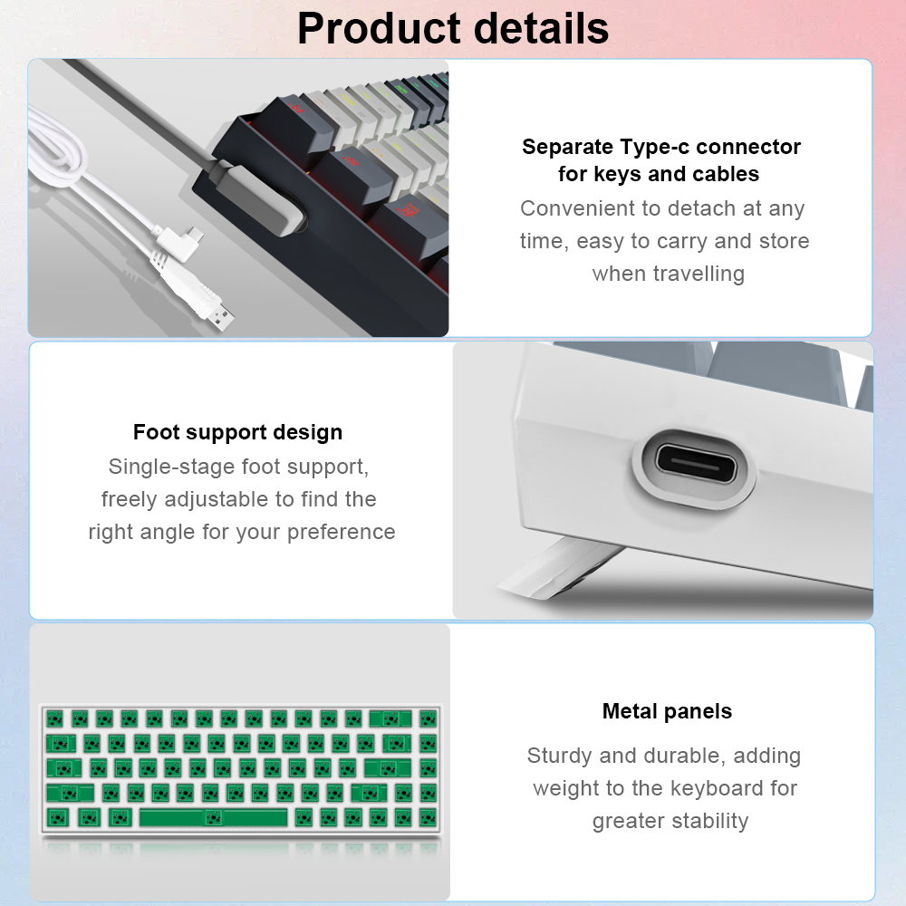 E-YOOSO Z686 RGB USB 60% 미니 슬림 - Gaming Keyboard E Yooso 리뷰 및 가격