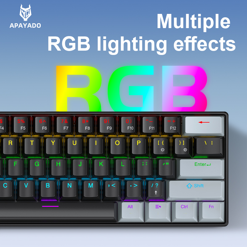 APAYADO K61 미니 기계식 키보드, 유선, 61 - Keyboard Gaming Blue Switch 리뷰 및 가격