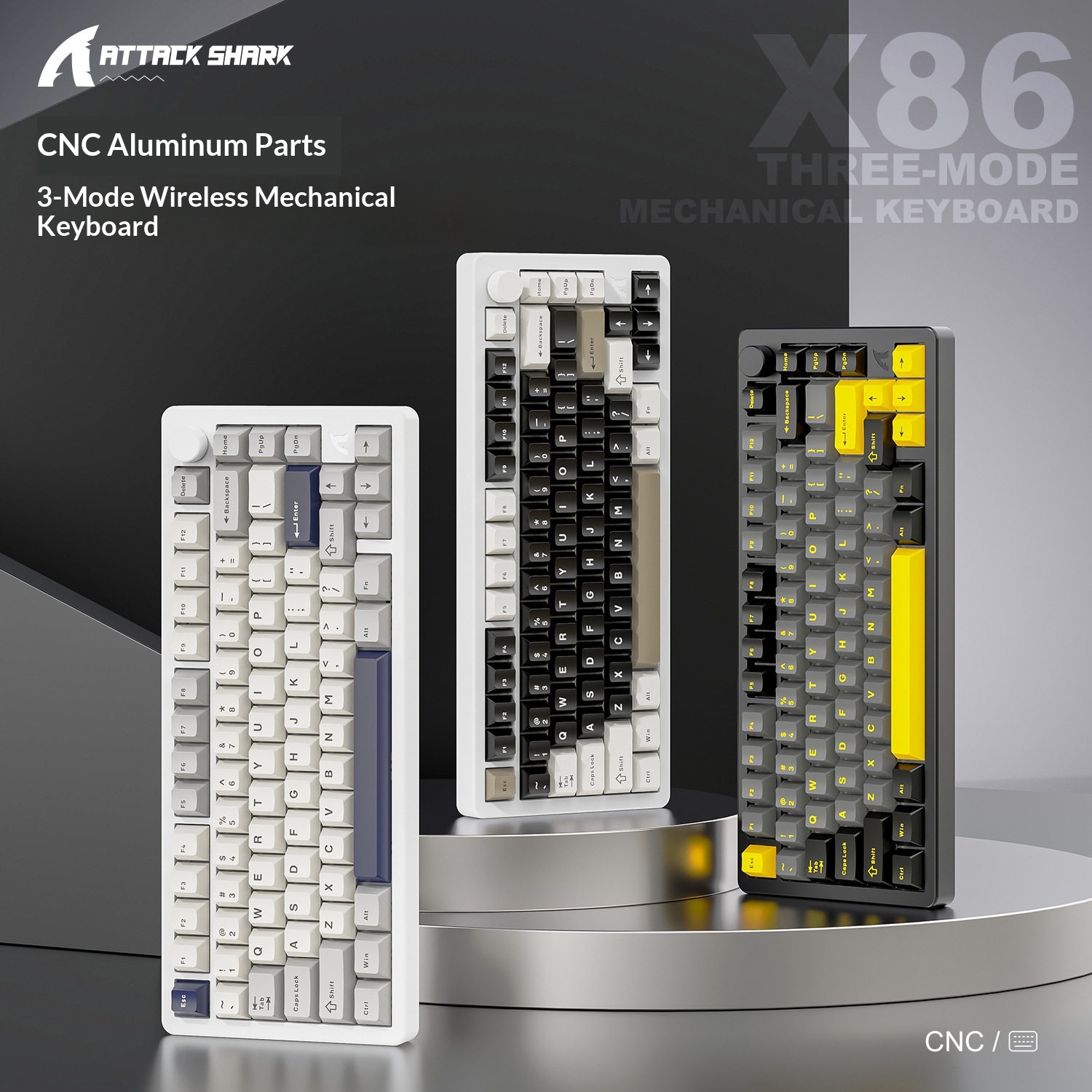 어택 샤크 X86 기계식 키보드 알루미늄 트라이 모드  - Hot Swap Pcb 리뷰 및 가격