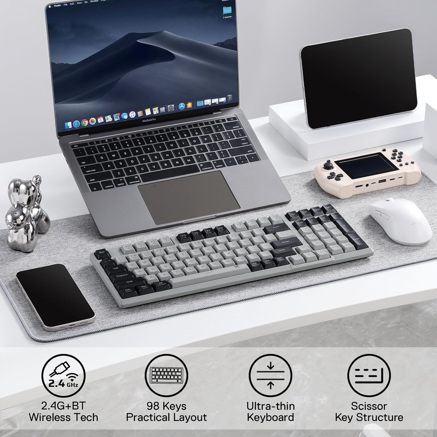 Redragon BK7114 로우 프로파일 2.4G B - Gaming Keyboard Mobile 리뷰 및 가격
