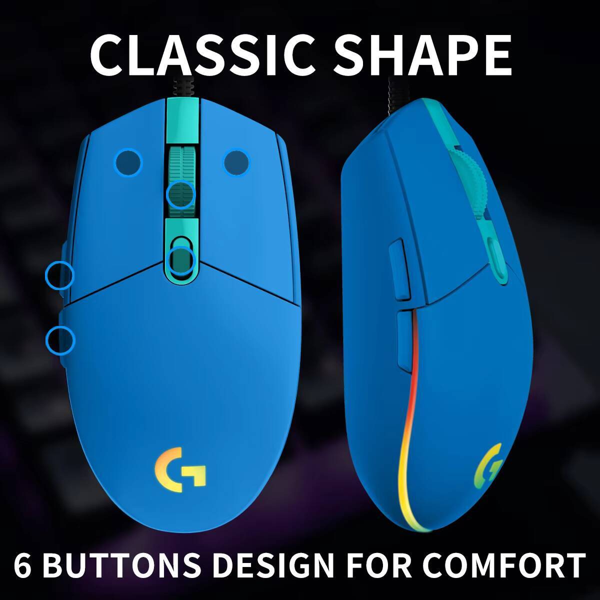 로지텍 G203 프로디지 RGB 게이밍 마우스 유선 8 - Logitech Mouse G203 리뷰 및 가격