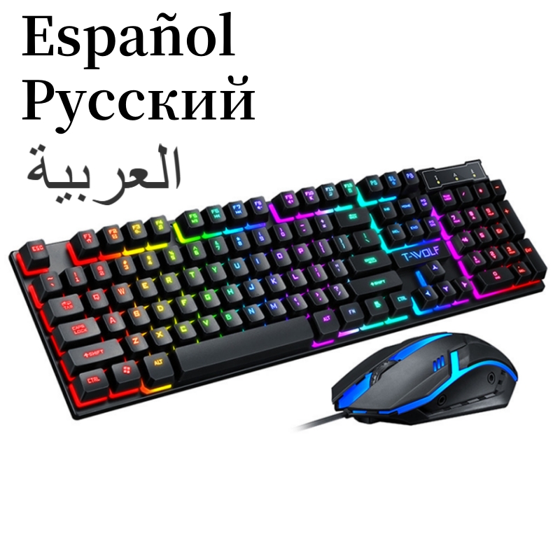 스페인어 레이아웃 스페인어 키보드 러시아어 아랍어 키보 - Gaming Keyboard And Mouse For Xbox 리뷰 및 가격