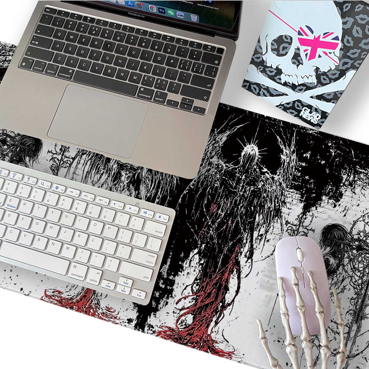 다크 엔젤 아트 디자인 대형 사이즈 미끄럼 방지 고무  - Gaming Keyboard And Mouse Pad 리뷰 및 가격