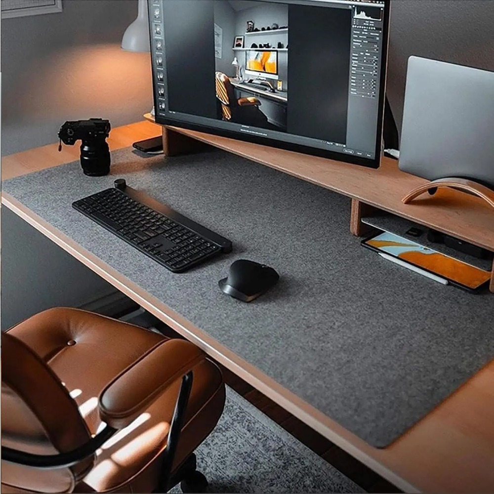 펠트 데스크 매트 컴퓨터 매트 (31.5x15.7인치) - Gaming Keyboard And Mouse Pad 리뷰 및 가격