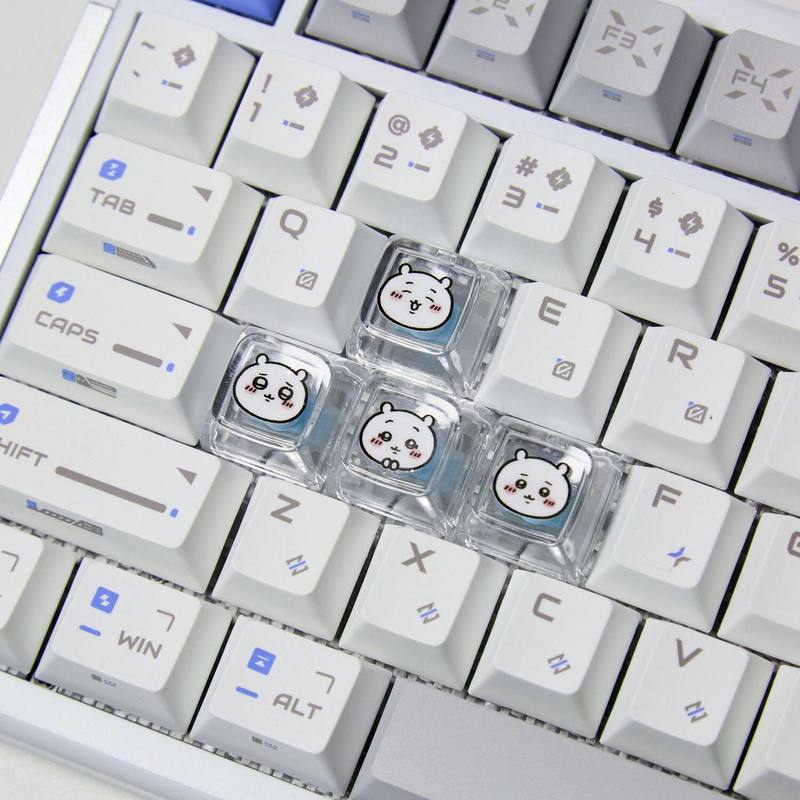 Chiikawa 4 Pcs 수제 투명 Pc 백라이트 맞 - Gaming Keyboard He 리뷰 및 가격