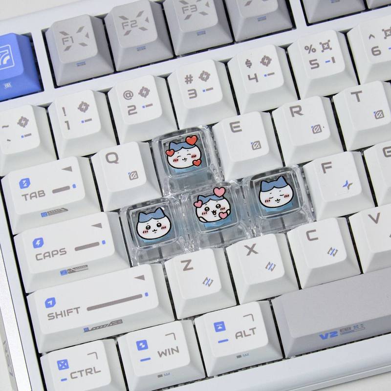 Chiikawa 4 Pcs 수제 투명 Pc 백라이트 맞 - Gaming Keyboard He 리뷰 및 가격