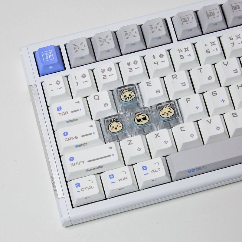 Chiikawa 4 Pcs 수제 투명 Pc 백라이트 맞 - Gaming Keyboard He 리뷰 및 가격