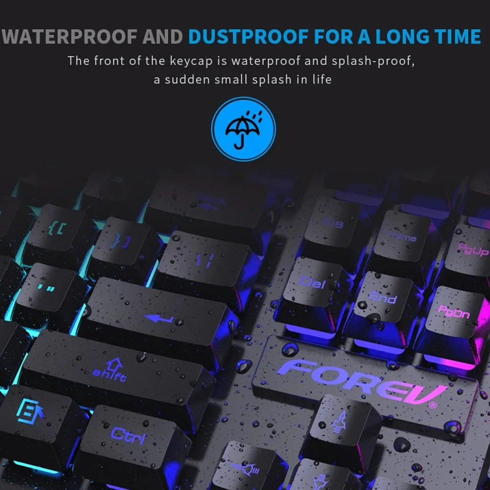 104 키 백라이트 기계식 키보드 유선 게임용 키보드  - Gaming Keyboard And Mouse For Xbox 리뷰 및 가격