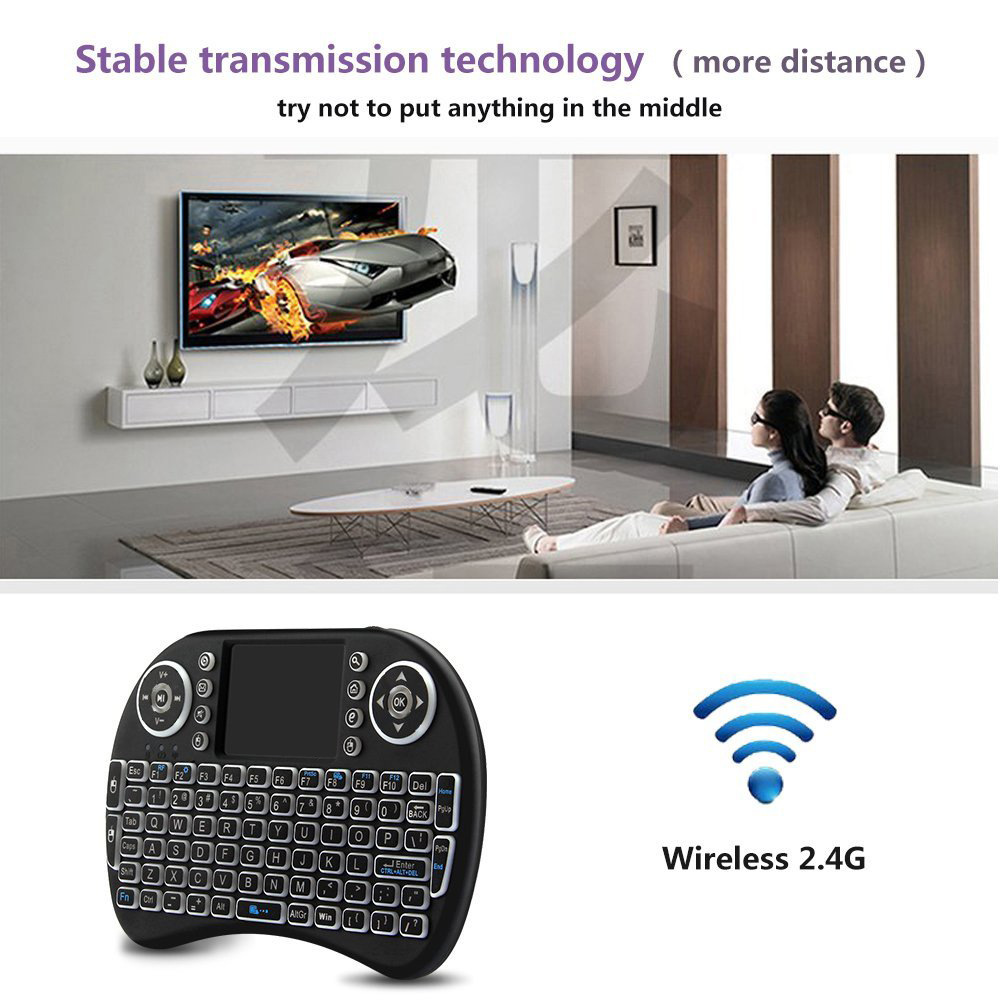 백라이트 미니 무선 키보드 터치 패드가있는 프랑스어 A - Gaming Keyboard Mobile 리뷰 및 가격