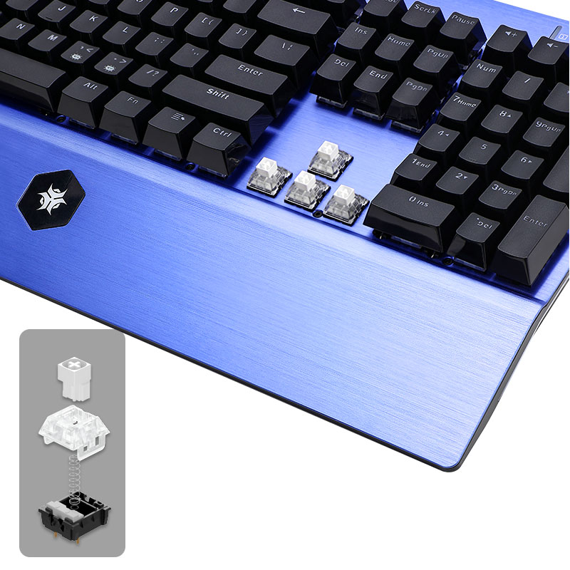 HEXGEARS GK739 핫 스왑 가능 디자인 키보드 - Keyboard Gaming Blue Switch 리뷰 및 가격