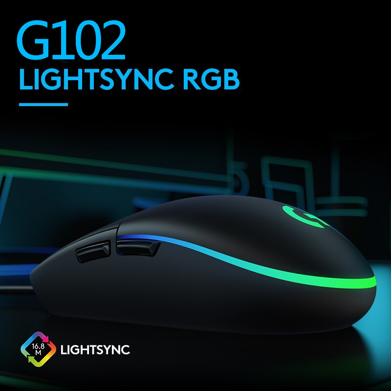 로지텍 G102 2세대 인체공학적 게이밍 마우스 6버튼 - Logitech Mouse G203 리뷰 및 가격