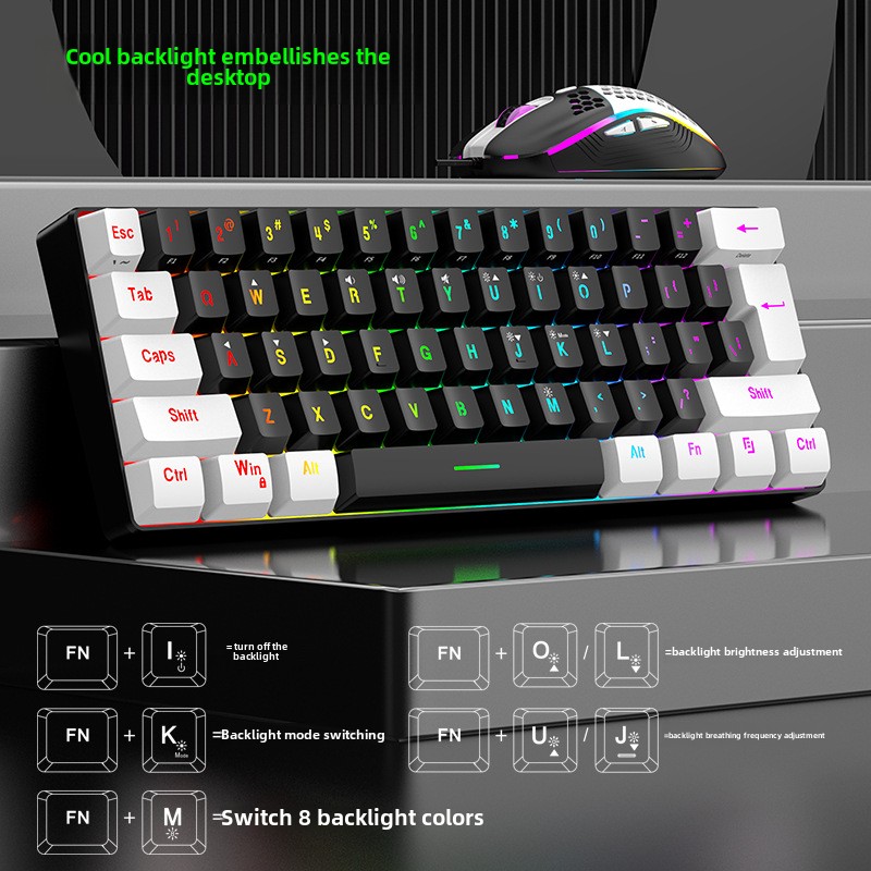 키보드 마우스 세트 60% RGB 게이밍 키보드 마우스 - Gaming Keyboard And Mouse For Xbox 리뷰 및 가격