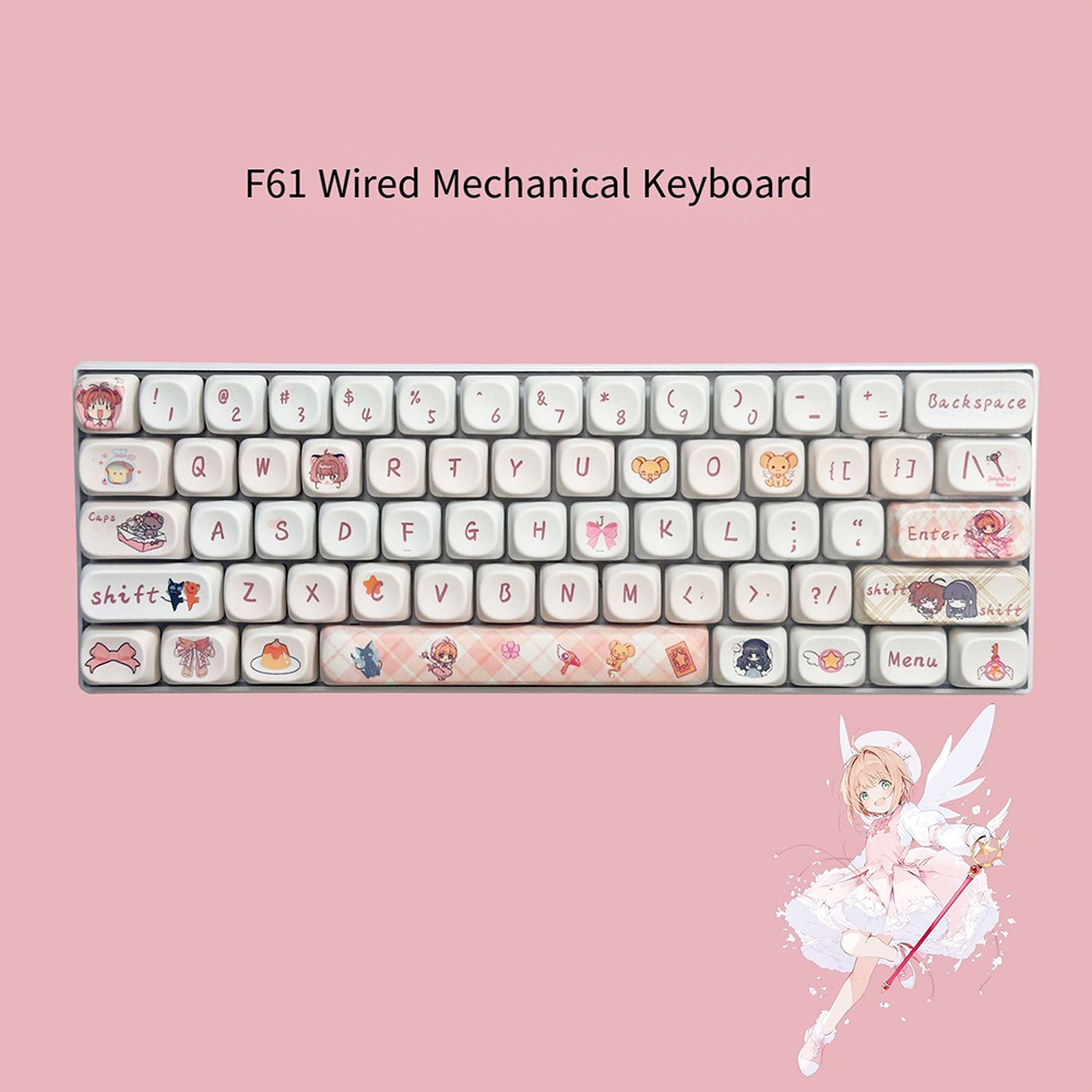 Cardcaptor Sakura 61 키 기계식 키보드 - Keyboard Gaming Blue Switch 리뷰 및 가격